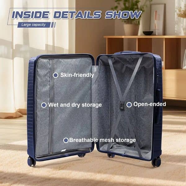 Luggage set - Fiber luggage -Travel bags 0313/789/6026 5