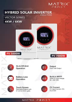 Matrix Power 4 KW Hybrid Solar Inverter , 5000 PV , Installation