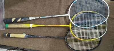 3 rackets in good condition