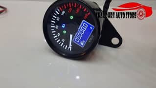 digital round speedometer