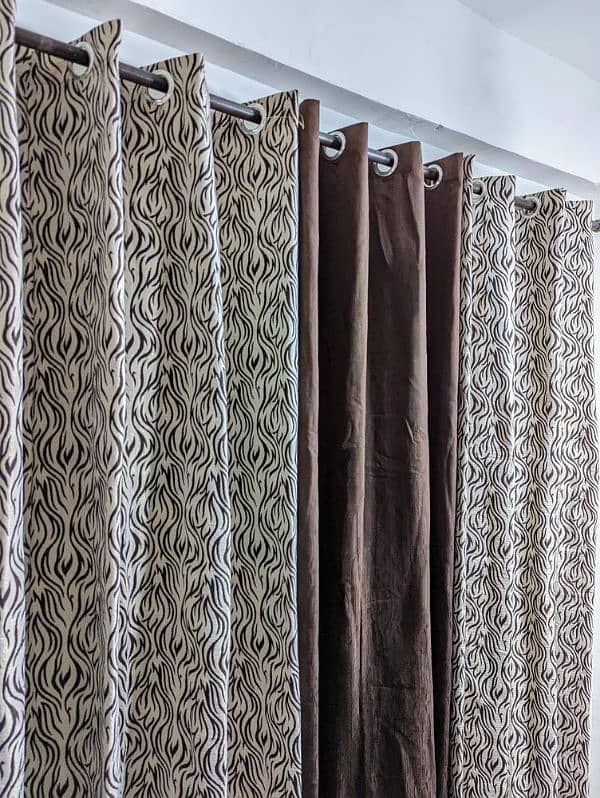 3 pc velvet jacquard curtains  || delivery available 0