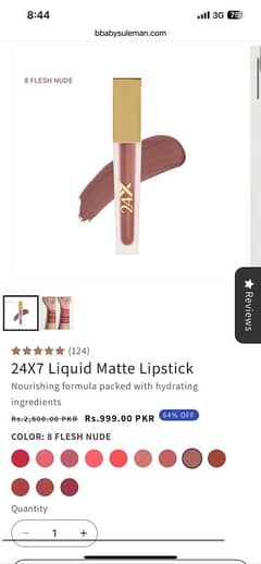 bba liquid matte lipstick