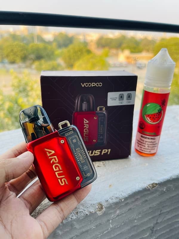 Voopoo Argus P1 with Tokyo Flavour 1