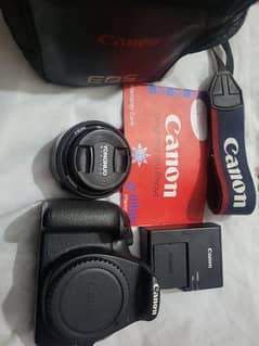 Canon 1200D with 50mm lens