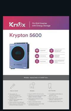 Knox 4kw KRYPTON Pv 5600 New modle