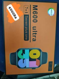 M600 Ultra watch with 8 stirps