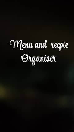 menu organiser