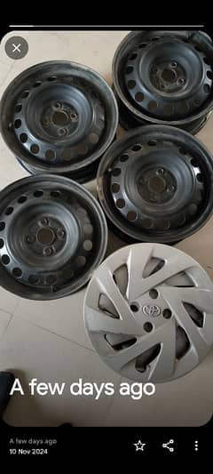 Toyota aqua rims nd cover 15"