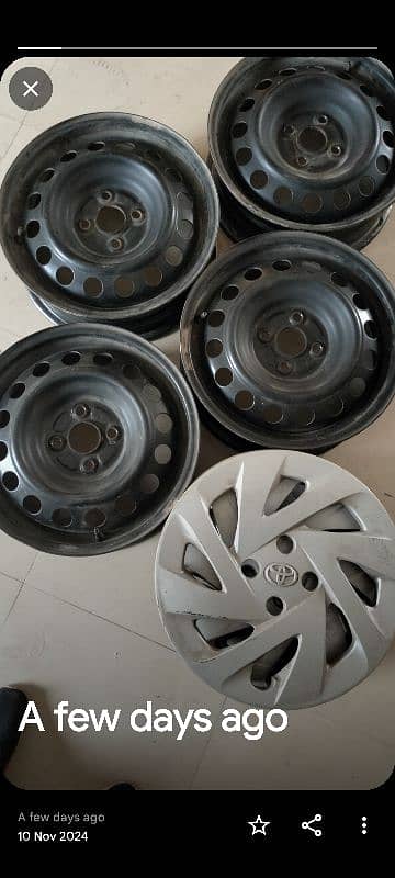 Toyota aqua rims nd cover 15" 0