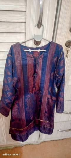 kurti in copper colour