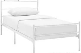 Iron Bed 3x6 White Color