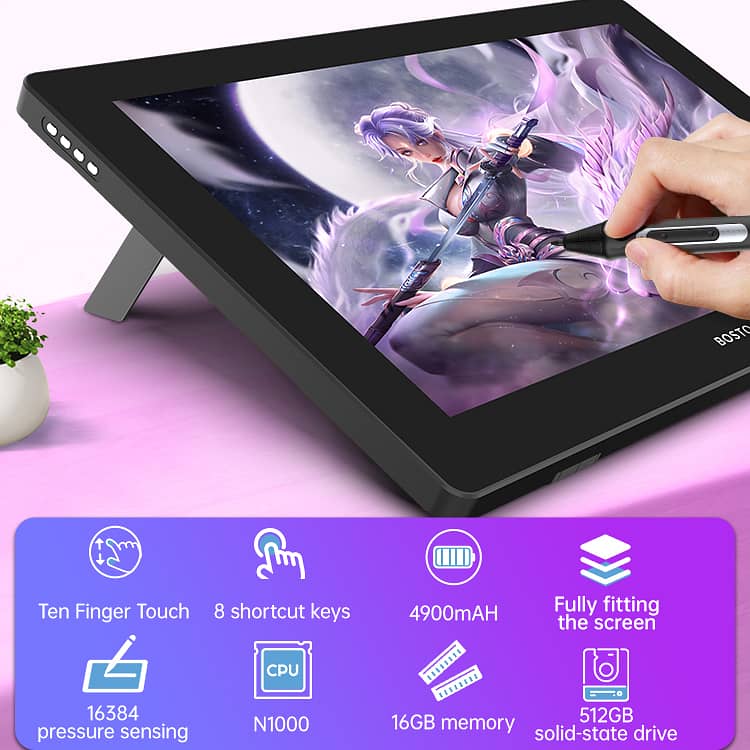 Bosto All in one Drawing Graphic Tablet X5 with i7 12th Gen Processor 9