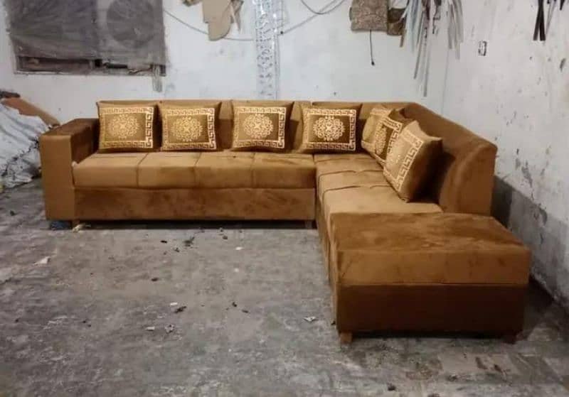 L shape sofa \ wooden sofa \ 5 seater sofa \ sofa for sale 2