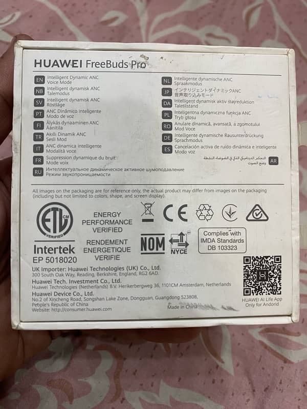 Huawei FreeBuds 3 Pro Black Colour in 10/10 Condition 4