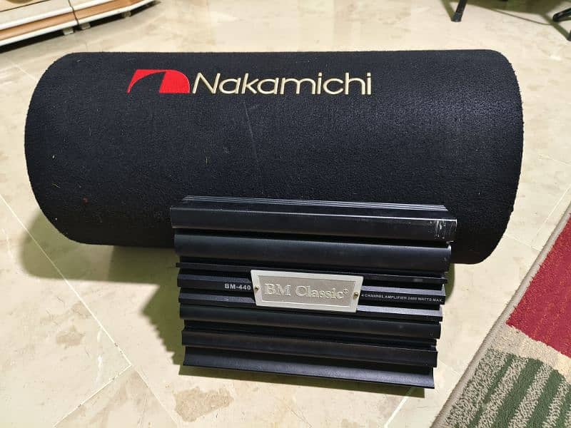 Nakamichi Subwoofer 12" 300W 4omz, with 4 Chenal BM-440 Classic 13