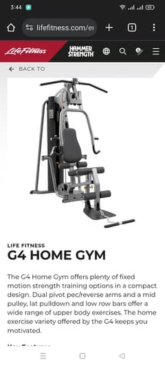 All gym equipment