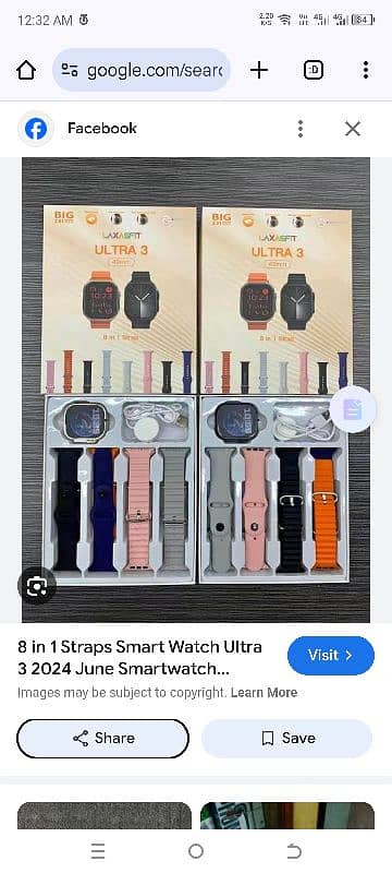 Ultra smart watch with 8 straps 3