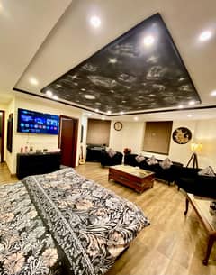 Daily & Weekly Basis One Bed Dome Fully Furnished Apartment Available For Rent In Gulberg Greens Islamabad.