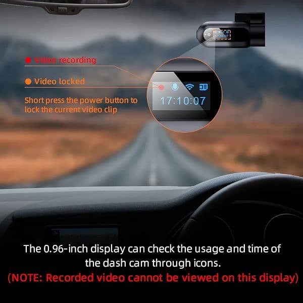 Full HD 1080P Mini Front WiFi dashcam Loop Recording car dash camera 2