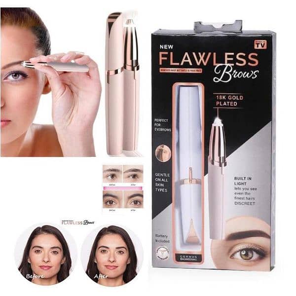 Rechargeable Women's Eyebrows Hear Trimmer 0