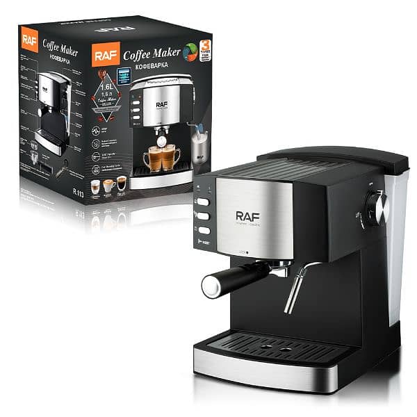 RAF COFFEE MAKER TWIN BREW PRO 20 BAR ESPRESSO AND CAPPUCCINO MACHINE 3