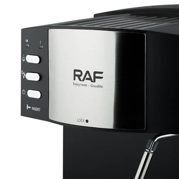 RAF COFFEE MAKER TWIN BREW PRO 20 BAR ESPRESSO AND CAPPUCCINO MACHINE 5