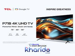 TCL P71B 43'' To 75'' Frameless 4K UHD Google TV