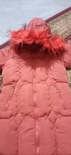 girl fully warm heavy jacket