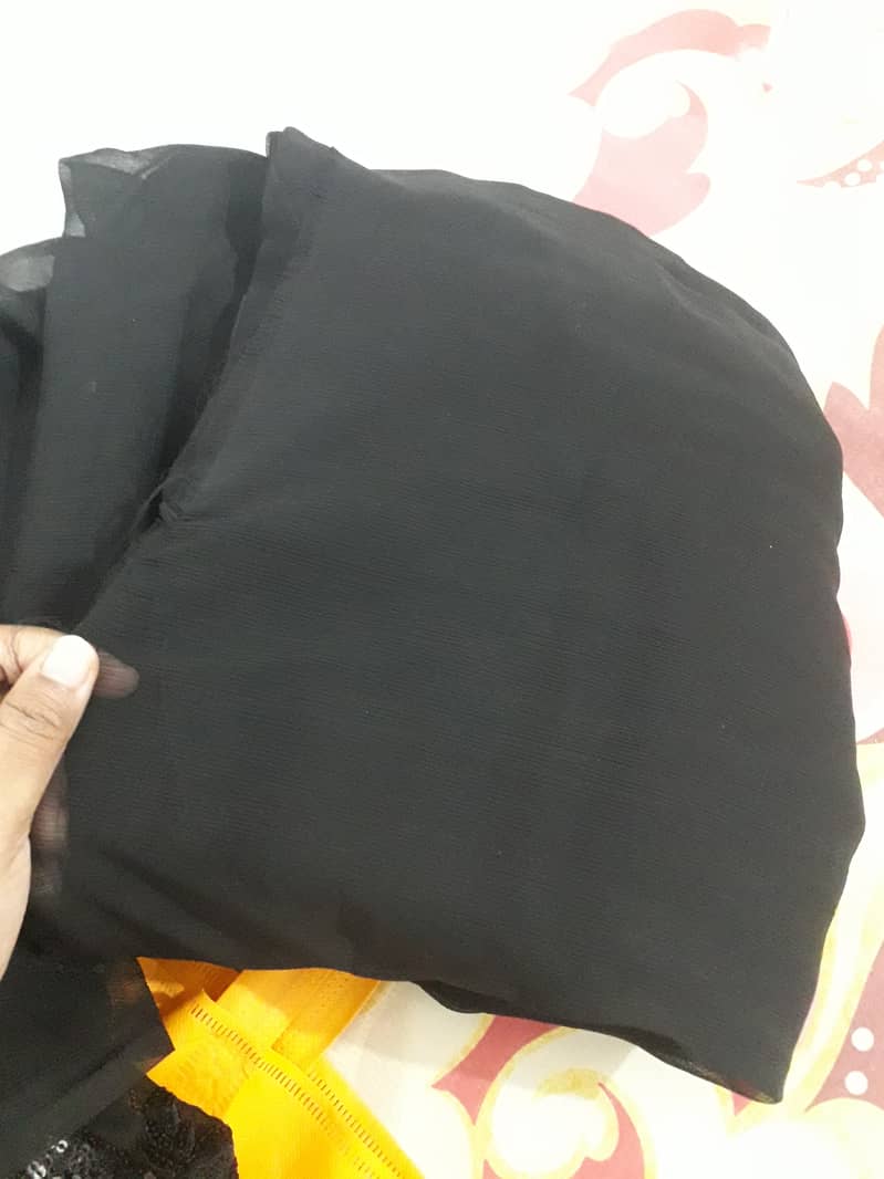 Black chiffon saree 1