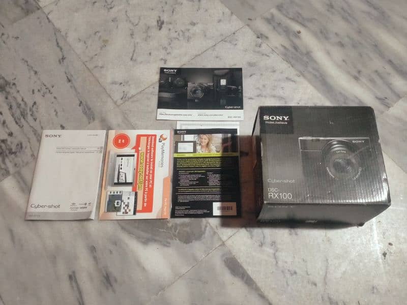 Sony RX100 i (mark one)  BOX ONLY! 0