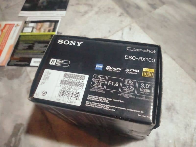 Sony RX100 i (mark one)  BOX ONLY! 3