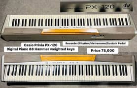 Casio Privia PX-120 Digital Piano 88 Hammer weighted keys Guitar