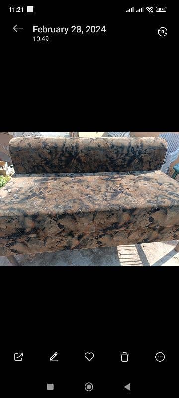 sofa with bed good condition 0