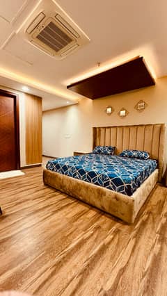 Daily Basis fully luxurious 3bed Hotel Apartments Available Gold Crest apartment DHA LAHORE