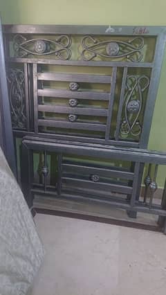 iron single bed