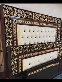 Double bed/King size bed/Dressing table/Bed set/Wooden bed/Furniture