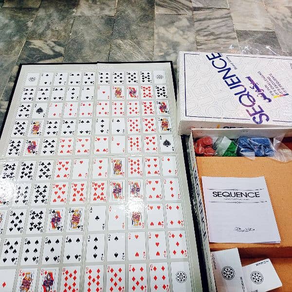 SEQUENCE BOARD GAME LAMINATED BOARD NEW PACK PIECE 1