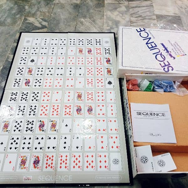 SEQUENCE BOARD GAME LAMINATED BOARD NEW PACK PIECE 9