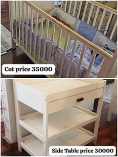 Kids Cot | Baby Cot | Kids Bed | Baby Bed | Kids Side Table for sale