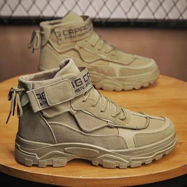 martian boots man shoes spring autumn work were men's Korean khakhi 15