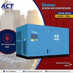 Screw Air Compressor (Deman) Only Industrail Compressors