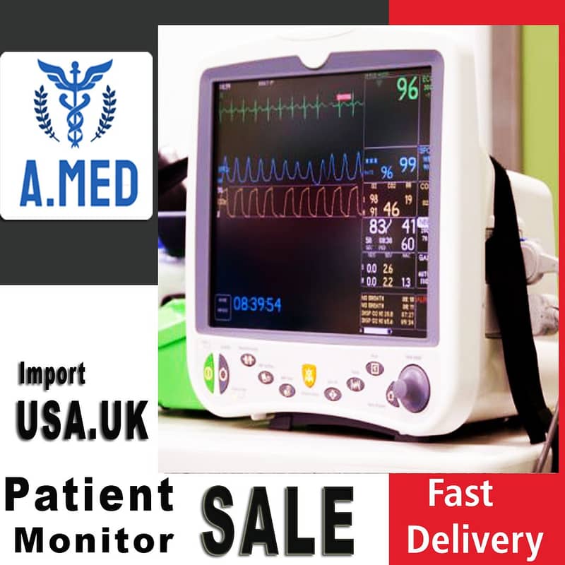 USA Imported Cardiac Monitor | ICU Monitor | Patient MONITOR BP MONITR 8