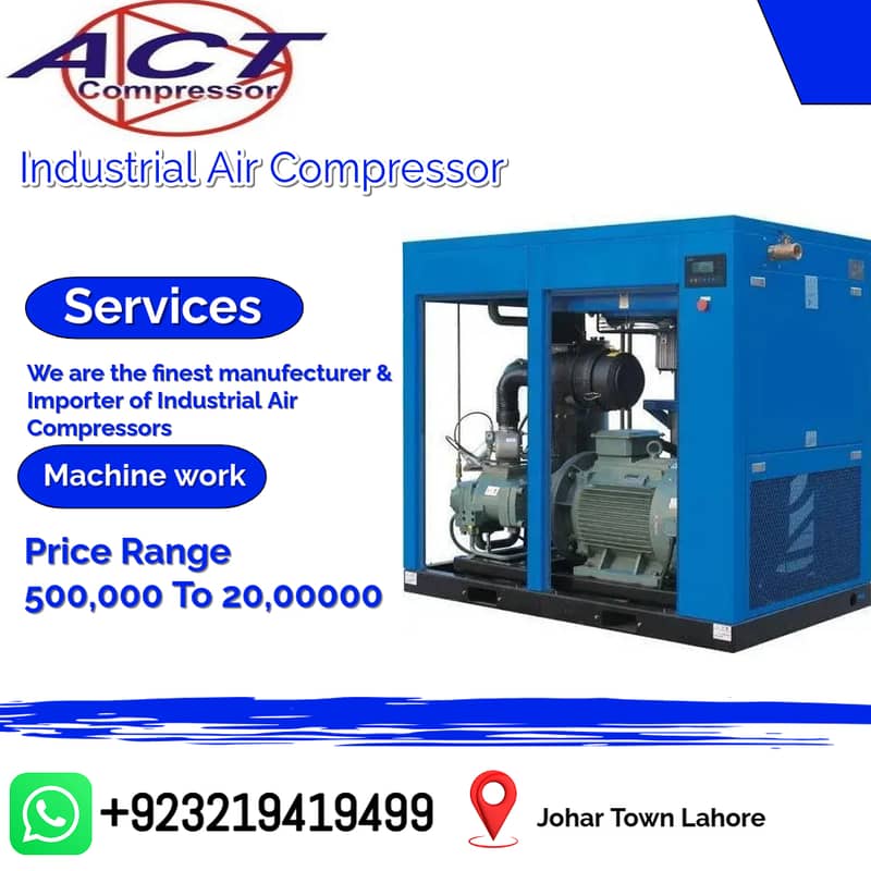 Screw Air Compressor (Deman) Only Industrail Compressors 0