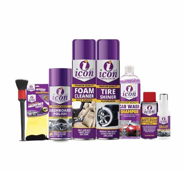 8 Pcs Car Care Bundle full detail neeche hai cash on delivery 1