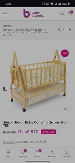 Junior Wooden Baby Cot 3 in 1 For Sale!