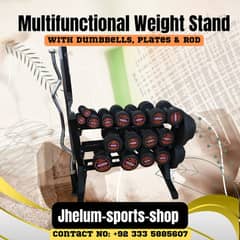 Dumbbell | Rubber Coated Dumbbles | Plates Rods | Home Gym Equipments