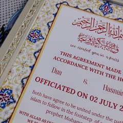 Nikkah certificate