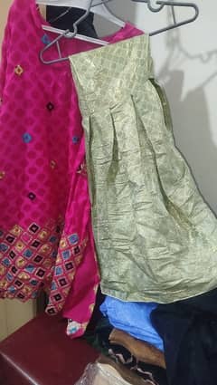 jamawar gharara full flair,with shirt