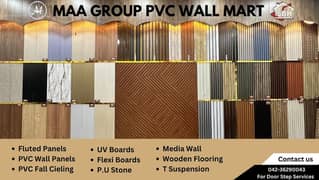 FLUTED | PLAIN PVC/PS WALL PANEL | MEDIA WALL | FALL CEILING| FLOORING