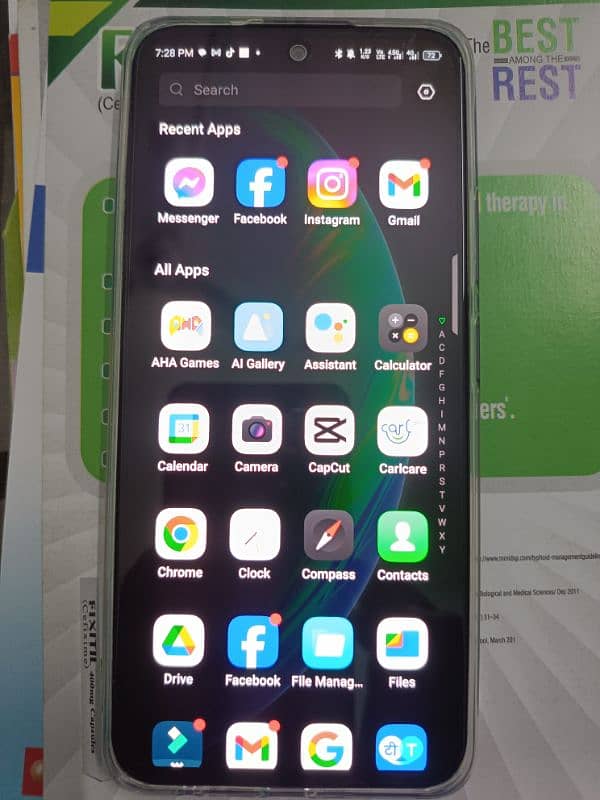 Infinix HOT 50 PRO 16gb 128gb (8+8) G100 just box opened full waranty 8